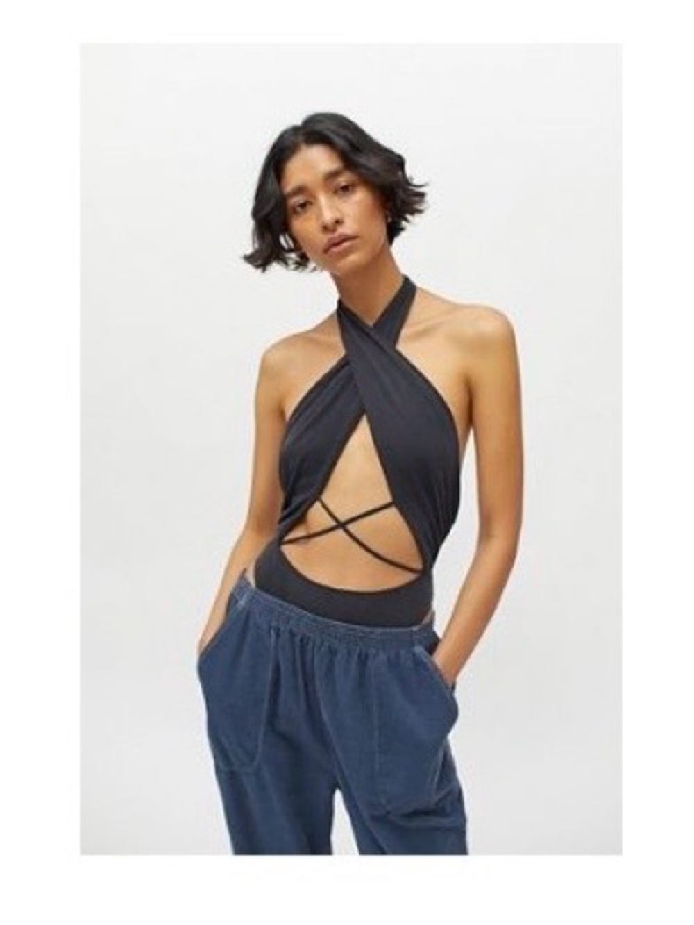 •NEW•OUT FROM UNDER Black Bodysuit